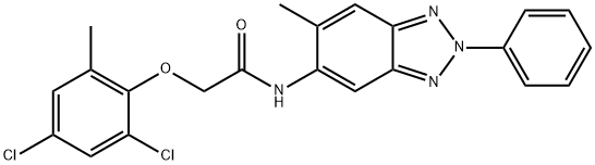 2-(2,4-dichloro-6-methylphenoxy)-N-(6-methyl-2-phenyl-2H-1,2,3-benzotriazol-5-yl)acetamide|