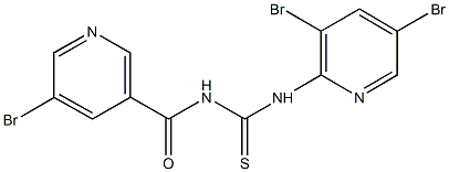 N-[(5-bromopyridin-3-yl)carbonyl]-N'-(3,5-dibromopyridin-2-yl)thiourea Structure