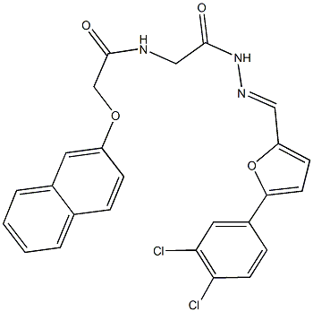 445406-72-4 N-[2-(2-{[5-(3,4-dichlorophenyl)-2-furyl]methylene}hydrazino)-2-oxoethyl]-2-(2-naphthyloxy)acetamide