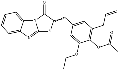 445406-98-4 2-allyl-6-ethoxy-4-[(3-oxo[1,3]thiazolo[3,2-a]benzimidazol-2(3H)-ylidene)methyl]phenyl acetate