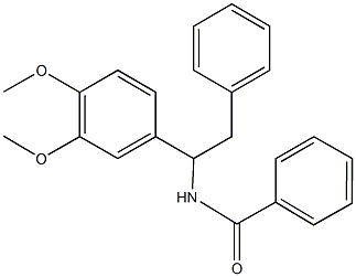 N-[1-(3,4-dimethoxyphenyl)-2-phenylethyl]benzamide,445407-79-4,结构式