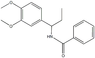 N-[1-(3,4-dimethoxyphenyl)propyl]benzamide Structure