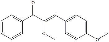 2-methoxy-3-(4-methoxyphenyl)-1-phenyl-2-propen-1-one 结构式