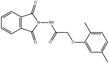 2-(2,5-dimethylphenoxy)-N-(1,3-dioxo-1,3-dihydro-2H-isoindol-2-yl)acetamide Structure