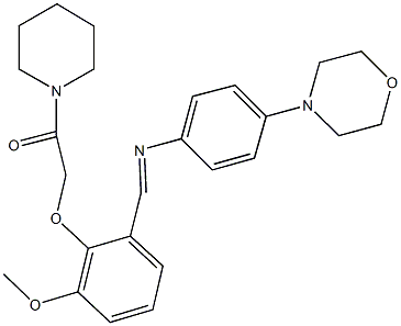 445410-35-5 N-[3-methoxy-2-(2-oxo-2-piperidin-1-ylethoxy)benzylidene]-4-morpholin-4-ylaniline
