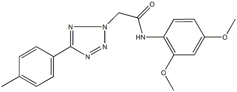 N-(2,4-dimethoxyphenyl)-2-[5-(4-methylphenyl)-2H-tetraazol-2-yl]acetamide Struktur