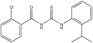 N-(2-chlorobenzoyl)-N'-(2-isopropylphenyl)thiourea Structure