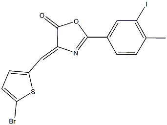 4-[(5-bromo-2-thienyl)methylene]-2-(3-iodo-4-methylphenyl)-1,3-oxazol-5(4H)-one|