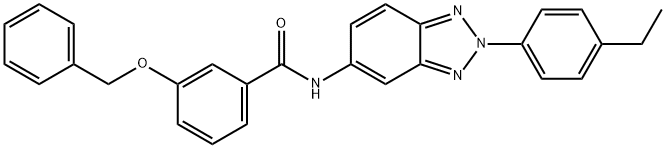 3-(benzyloxy)-N-[2-(4-ethylphenyl)-2H-1,2,3-benzotriazol-5-yl]benzamide Struktur