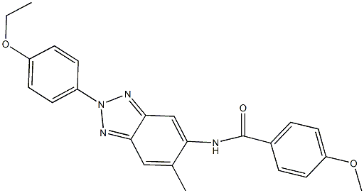 N-[2-(4-ethoxyphenyl)-6-methyl-2H-1,2,3-benzotriazol-5-yl]-4-methoxybenzamide Structure