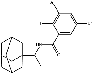 445416-67-1 N-[1-(1-adamantyl)ethyl]-3,5-dibromo-2-iodobenzamide