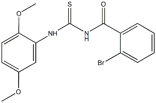 N-(2-bromobenzoyl)-N'-(2,5-dimethoxyphenyl)thiourea Structure