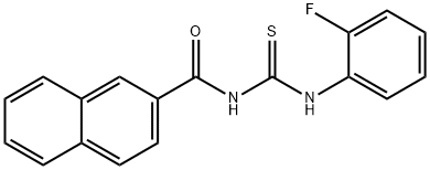 N-(2-fluorophenyl)-N'-(2-naphthoyl)thiourea Structure