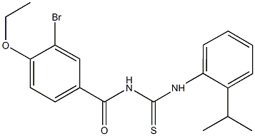 N-(3-bromo-4-ethoxybenzoyl)-N'-(2-isopropylphenyl)thiourea,445418-25-7,结构式