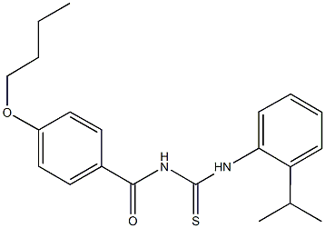 445418-29-1 N-(4-butoxybenzoyl)-N'-(2-isopropylphenyl)thiourea