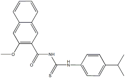 445418-49-5 N-(4-isopropylphenyl)-N'-(3-methoxy-2-naphthoyl)thiourea