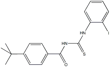 N-(4-tert-butylbenzoyl)-N'-(2-iodophenyl)thiourea Structure