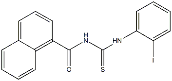 N-(2-iodophenyl)-N'-(1-naphthoyl)thiourea Structure