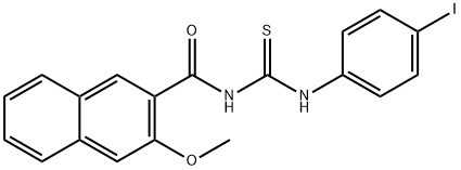 N-(4-iodophenyl)-N'-(3-methoxy-2-naphthoyl)thiourea Structure