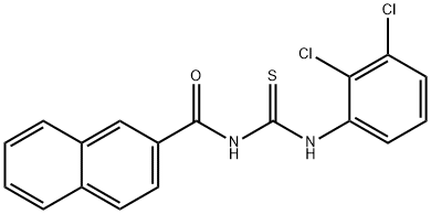 N-(2,3-dichlorophenyl)-N'-(2-naphthoyl)thiourea Structure