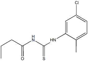 N-butyryl-N'-(5-chloro-2-methylphenyl)thiourea 结构式