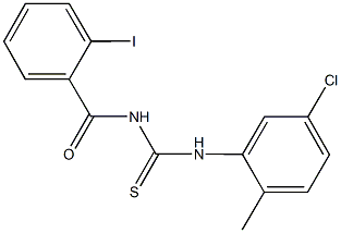 N-(5-chloro-2-methylphenyl)-N'-(2-iodobenzoyl)thiourea 结构式