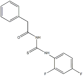 N-(2,4-difluorophenyl)-N'-(phenylacetyl)thiourea Structure