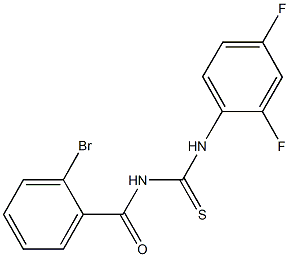 445419-79-4 N-(2-bromobenzoyl)-N'-(2,4-difluorophenyl)thiourea