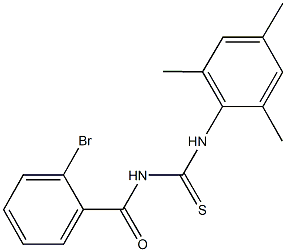 N-(2-bromobenzoyl)-N'-mesitylthiourea Structure