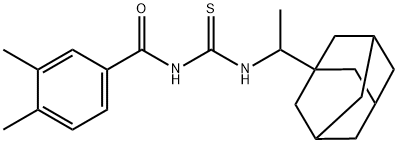 445420-13-3 N-[1-(1-adamantyl)ethyl]-N'-(3,4-dimethylbenzoyl)thiourea