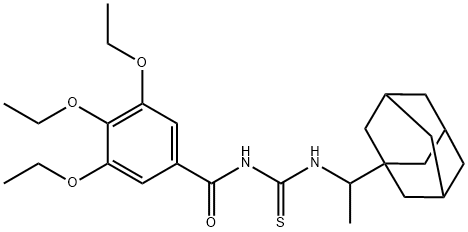 N-[1-(1-adamantyl)ethyl]-N'-(3,4,5-triethoxybenzoyl)thiourea|