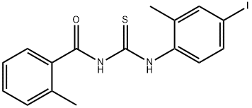 N-(4-iodo-2-methylphenyl)-N'-(2-methylbenzoyl)thiourea,445420-18-8,结构式