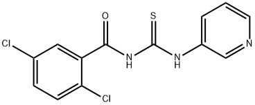 N-(2,5-dichlorobenzoyl)-N'-(3-pyridinyl)thiourea 结构式