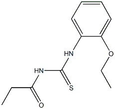 N-(2-ethoxyphenyl)-N'-propionylthiourea Structure