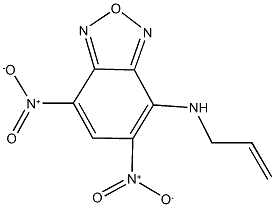 4-(allylamino)-5,7-bisnitro-2,1,3-benzoxadiazole Struktur