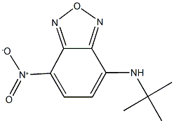 4-(tert-butylamino)-7-nitro-2,1,3-benzoxadiazole Struktur