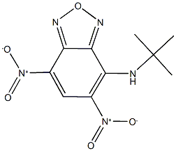 4-(tert-butylamino)-5,7-bisnitro-2,1,3-benzoxadiazole Structure