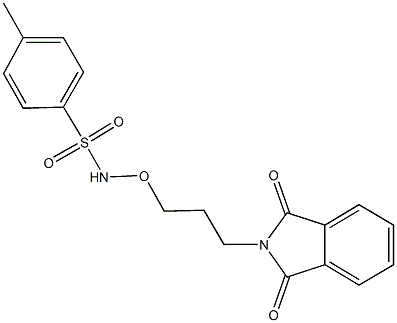 N-[3-(1,3-dioxo-1,3-dihydro-2H-isoindol-2-yl)propoxy]-4-methylbenzenesulfonamide 结构式