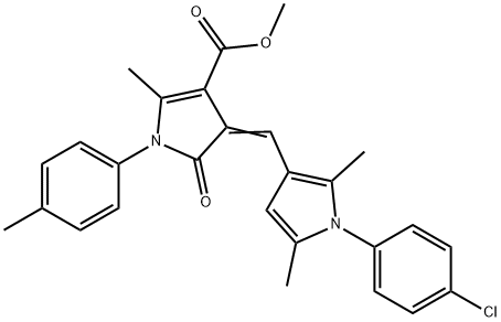 445421-17-0 methyl 4-{[1-(4-chlorophenyl)-2,5-dimethyl-1H-pyrrol-3-yl]methylene}-2-methyl-1-(4-methylphenyl)-5-oxo-4,5-dihydro-1H-pyrrole-3-carboxylate