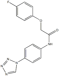 2-(4-fluorophenoxy)-N-[4-(1H-tetraazol-1-yl)phenyl]acetamide Structure
