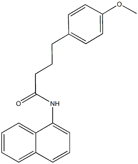 4-(4-methoxyphenyl)-N-(1-naphthyl)butanamide 化学構造式