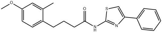 4-(4-methoxy-2-methylphenyl)-N-(4-phenyl-1,3-thiazol-2-yl)butanamide Structure