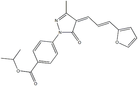 isopropyl 4-{4-[3-(2-furyl)-2-propenylidene]-3-methyl-5-oxo-4,5-dihydro-1H-pyrazol-1-yl}benzoate|