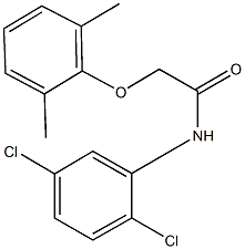 N-(2,5-dichlorophenyl)-2-(2,6-dimethylphenoxy)acetamide Struktur