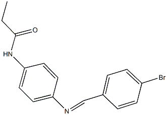 N-{4-[(4-bromobenzylidene)amino]phenyl}propanamide Structure