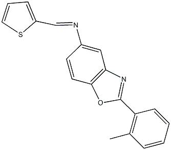 445427-12-3 N-[2-(2-methylphenyl)-1,3-benzoxazol-5-yl]-N-(2-thienylmethylene)amine