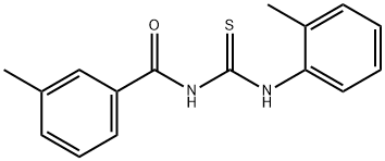 N-(3-methylbenzoyl)-N'-(2-methylphenyl)thiourea Structure