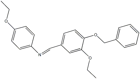 N-[4-(benzyloxy)-3-ethoxybenzylidene]-N-(4-ethoxyphenyl)amine Structure