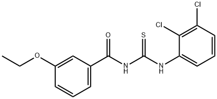 N-(2,3-dichlorophenyl)-N'-(3-ethoxybenzoyl)thiourea Structure