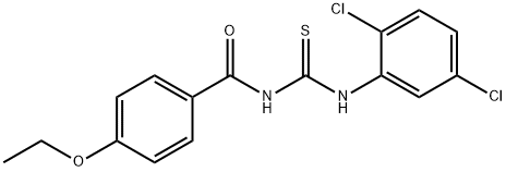 N-(2,5-dichlorophenyl)-N'-{[4-(ethyloxy)phenyl]carbonyl}thiourea Structure